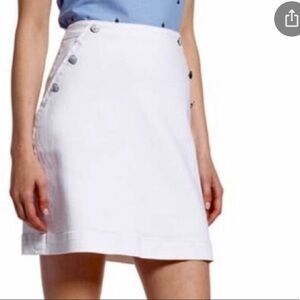 1901 white denim skirt Anchor Buttons